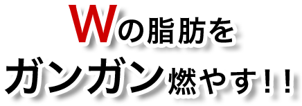 Wの脂肪をガンガン燃やす！
